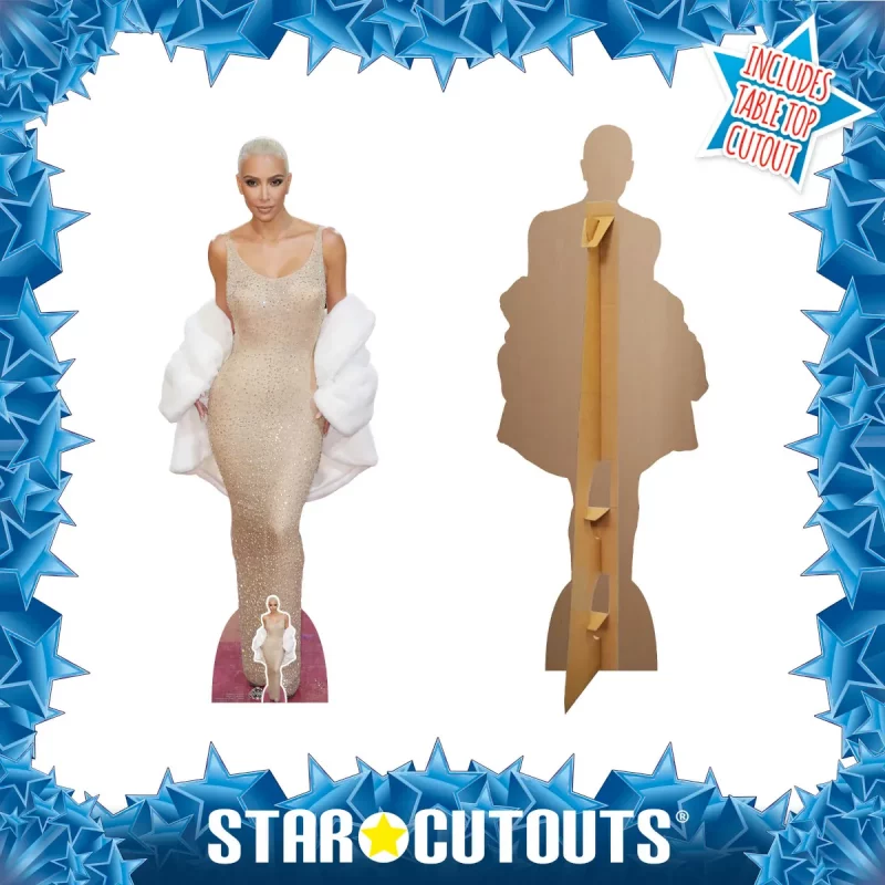 CS989 Kim Kardashian (Media Personality) Lifesize + Mini Cardboard Cutout Standee Frame
