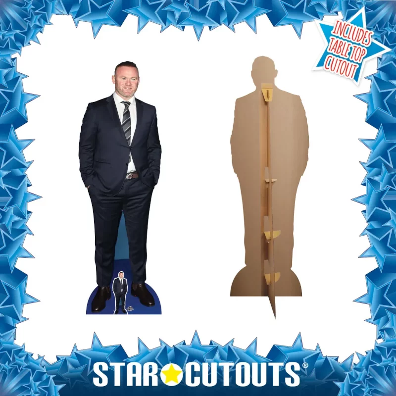 CS995 Wayne Rooney (Football Manager) Lifesize + Mini Cardboard Cutout Standee Frame