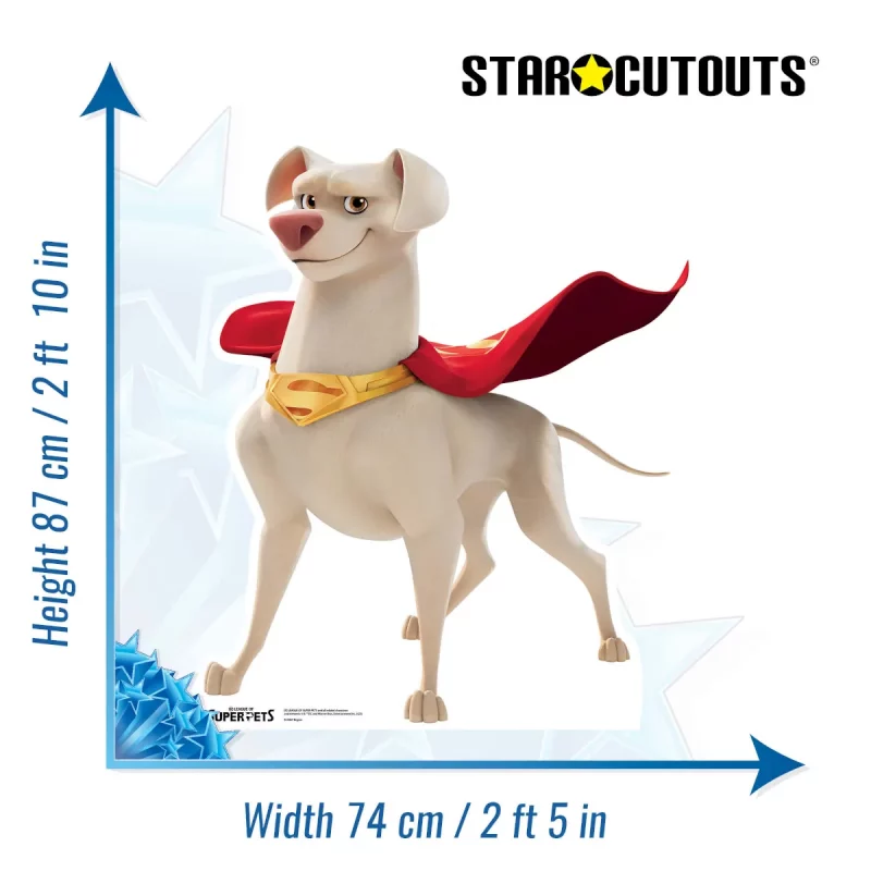 SC4067 Krypto 'Superman's Dog' (DC League of Super Pets) Mini Cardboard Cutout Standee Size
