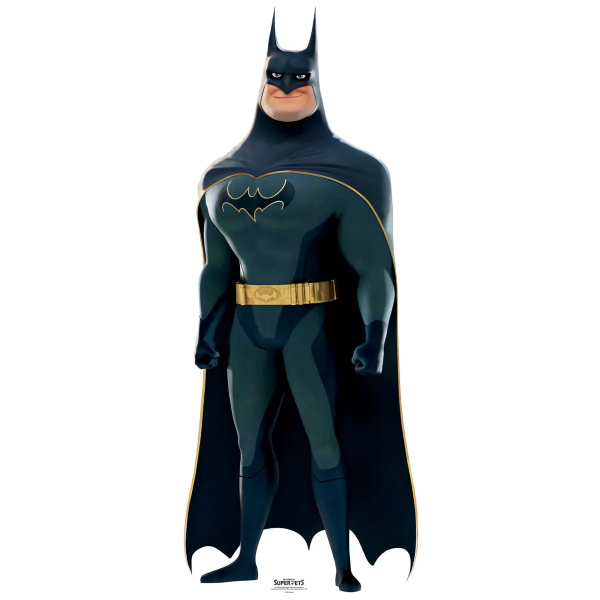 SC4071 Batman (DC League of Super Pets) Official Lifesize + Mini Cardboard Cutout Standee Front