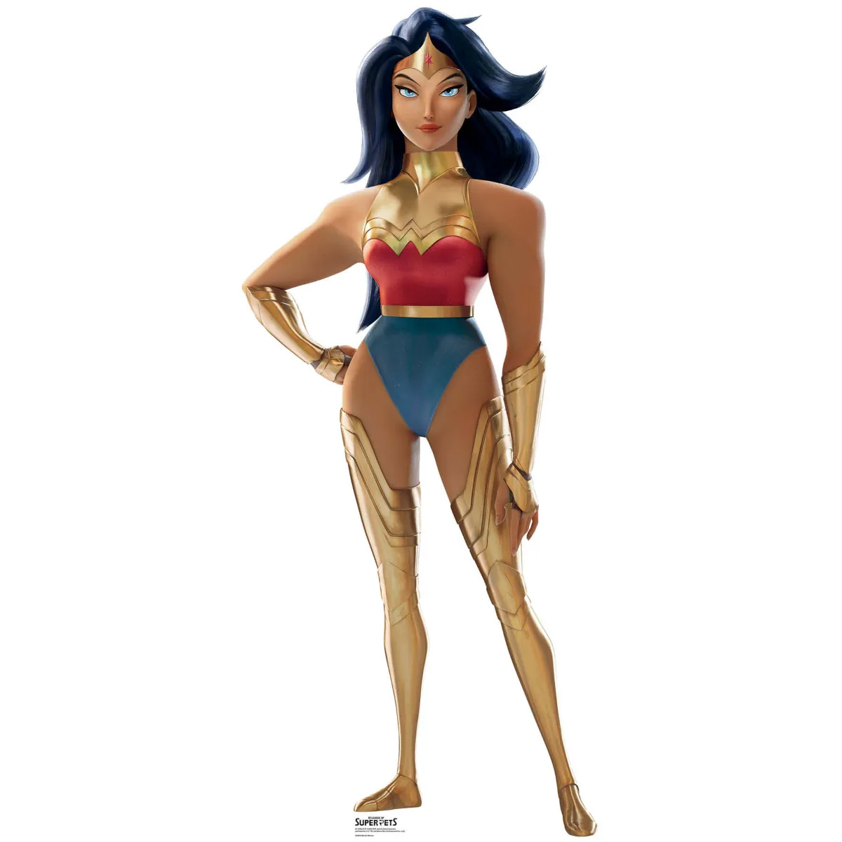 SC4072 Wonder Woman (DC League of Super Pets) Official Lifesize + Mini Cardboard Cutout Standee Front