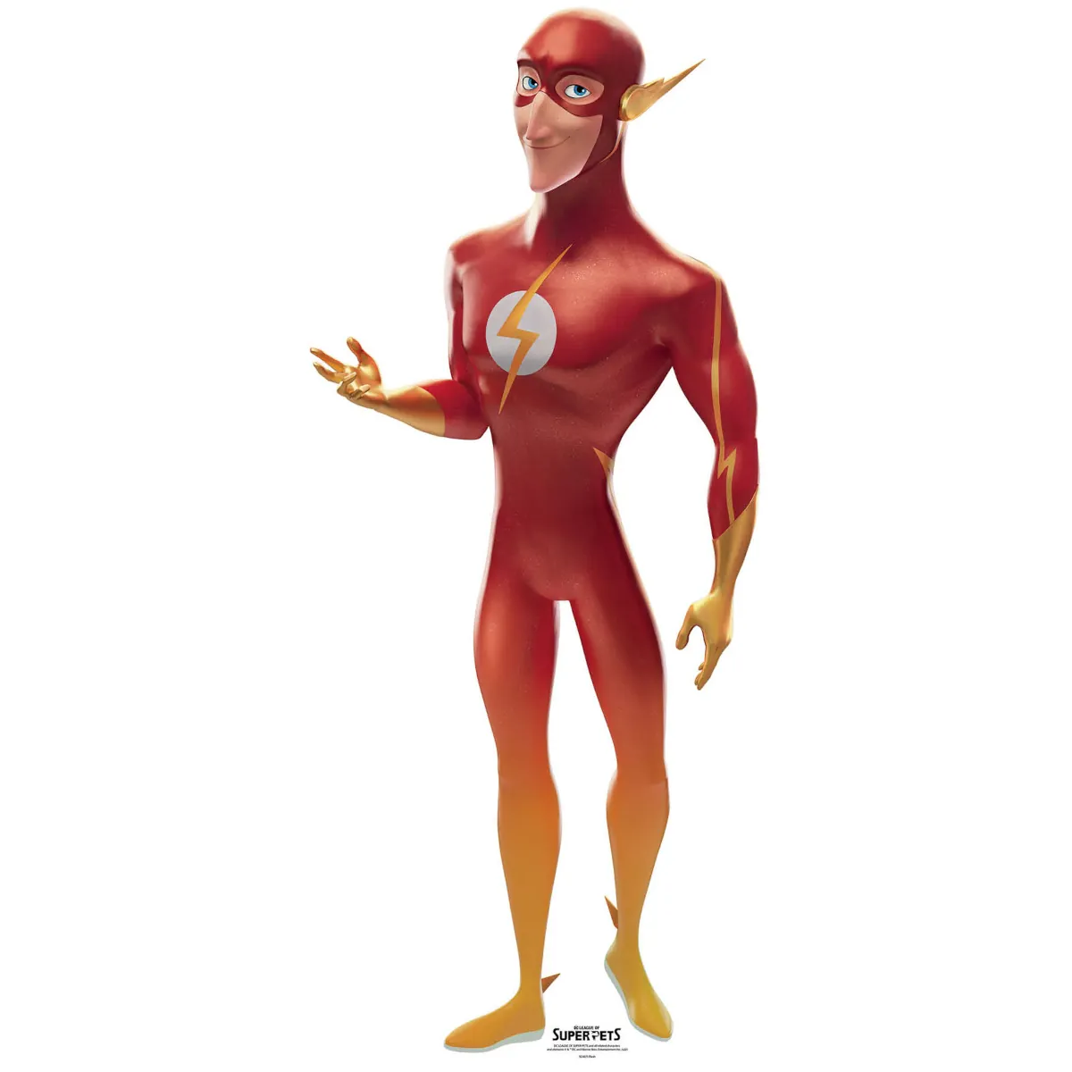 SC4073 The Flash (DC League of Super Pets) Official Lifesize + Mini Cardboard Cutout Standee Front
