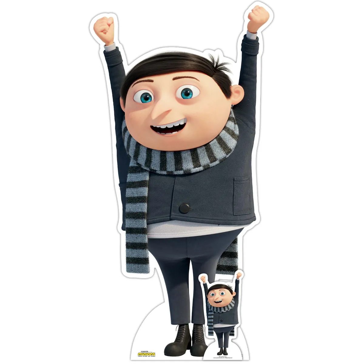 SC4088 Young Gru (Minions The Rise of Gru) Official Large + Mini Cardboard Cutout Standee Front