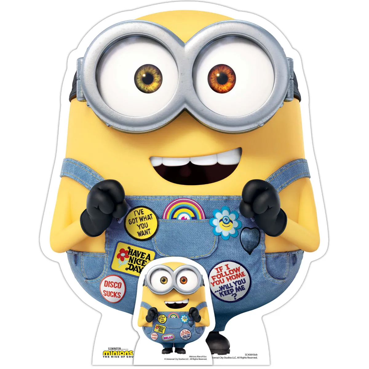 SC4089 Little Brother Bob (Minions The Rise of Gru) Official Large + Mini Cardboard Cutout Standee Front