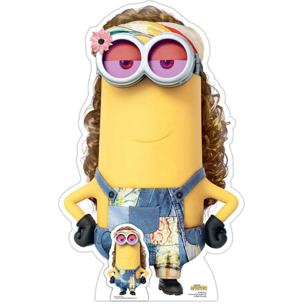 SC4090 Kevin 'Hippy' (Minions The Rise of Gru) Official Large + Mini Cardboard Cutout Standee Front