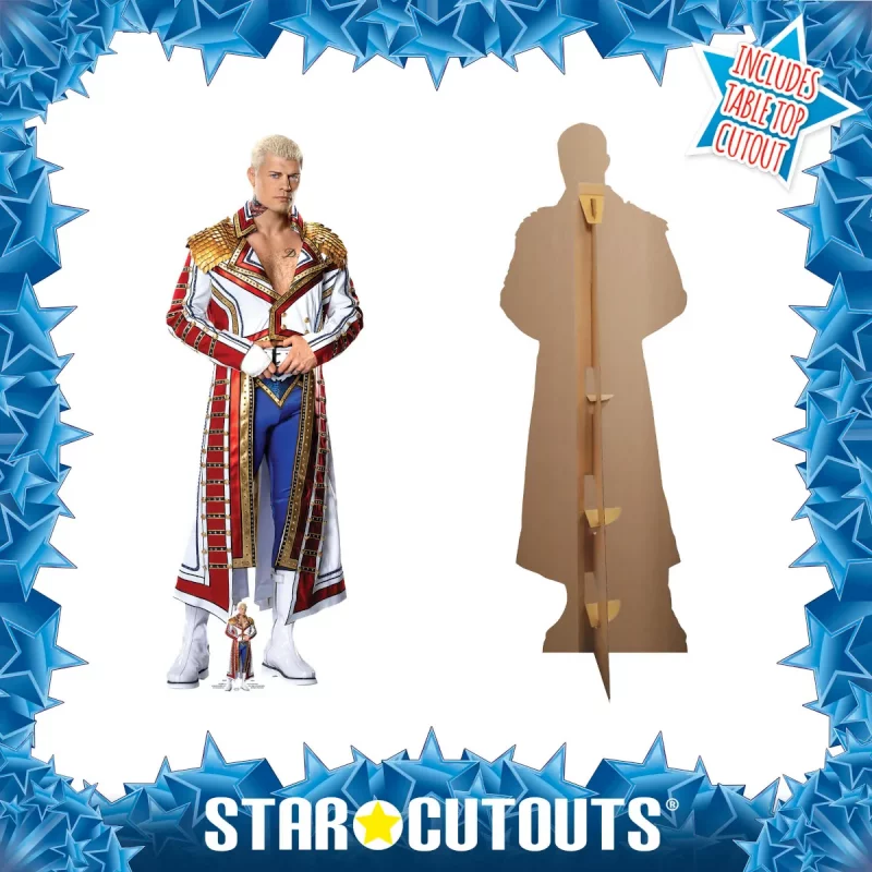 SC4095 Cody Rhodes (WWE) Official Lifesize + Mini Cardboard Cutout Standee Frame
