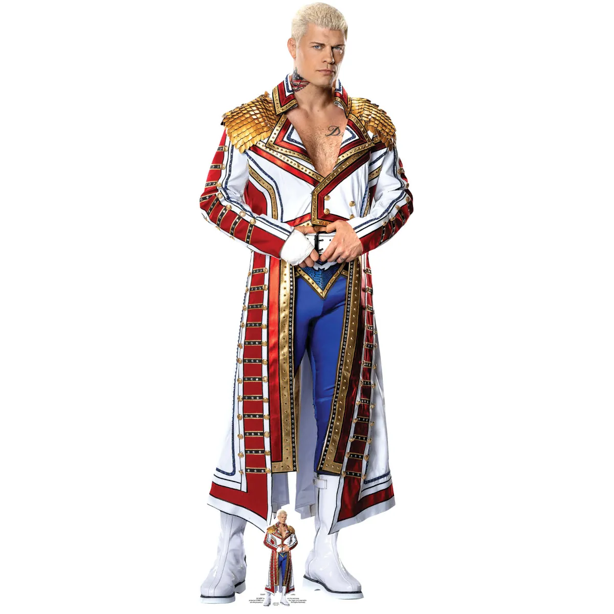 SC4095 Cody Rhodes (WWE) Official Lifesize + Mini Cardboard Cutout Standee Front