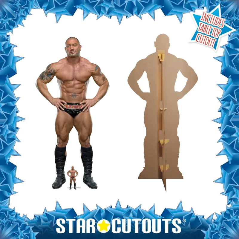 SC4096 Dave Bautista (WWE) Official Lifesize + Mini Cardboard Cutout Standee Frame