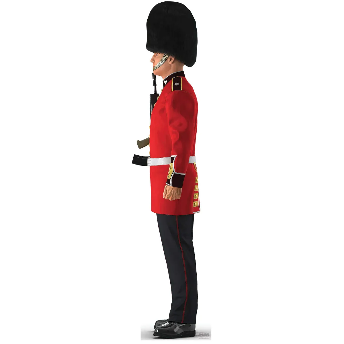 SC4141 Illustrated Palace Guard 'Facing Left' Mini Cardboard Cutout Standee Front