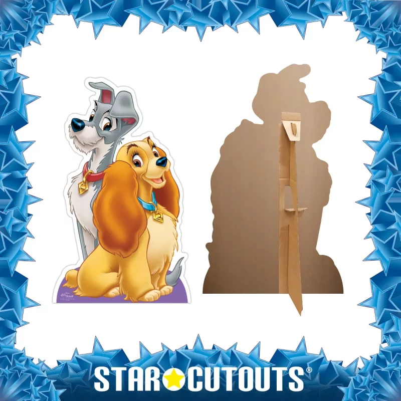 SC4146 Lady and the Tramp (Disney) Official Mini Cardboard Cutout Standee Frame