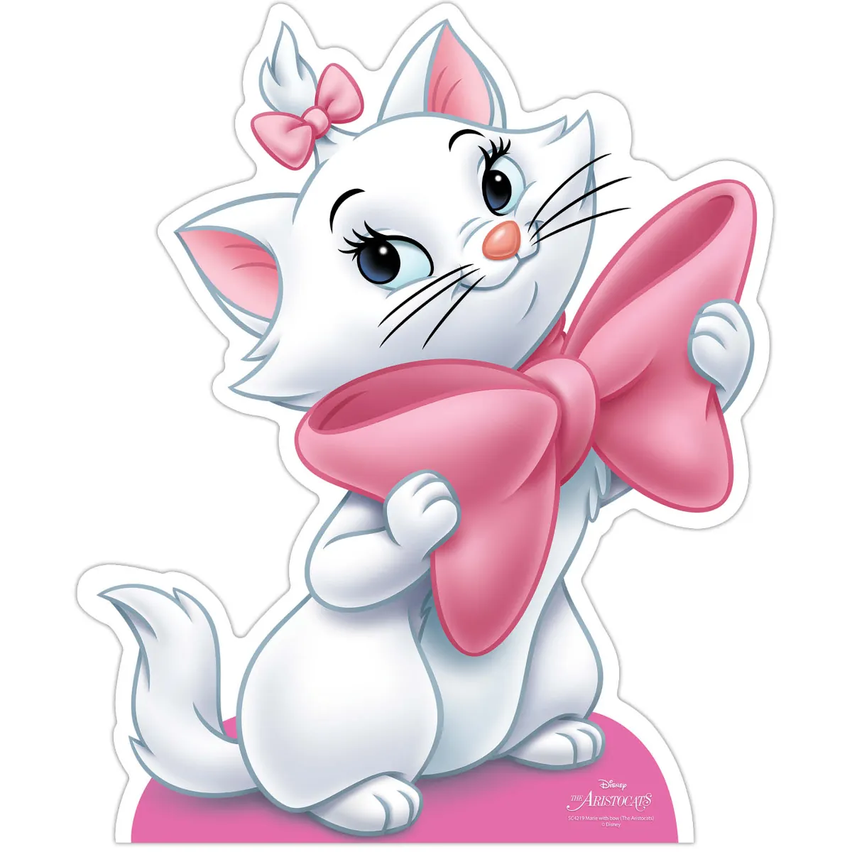 SC4219 Marie 'Holding Bow' (Disney The Aristocats) Official Mini Cardboard Cutout Standee Front
