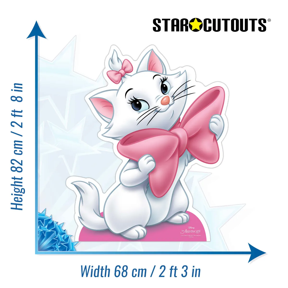 SC4219 Marie 'Holding Bow' (Disney The Aristocats) Official Mini Cardboard Cutout Standee Size