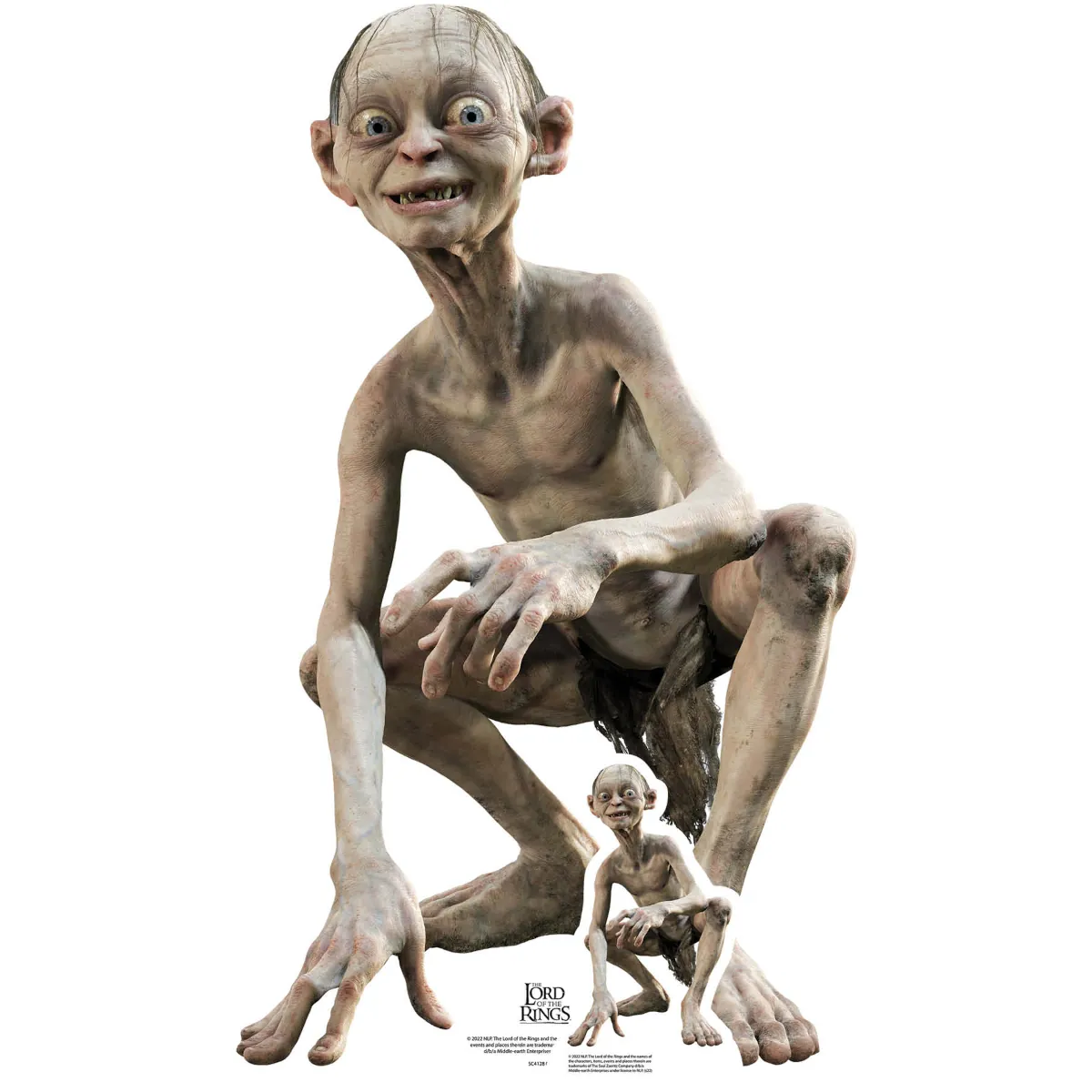SC4128 Gollum (The Lord of the Rings) Official Lifesize + Mini Cardboard Cutout Standee Front