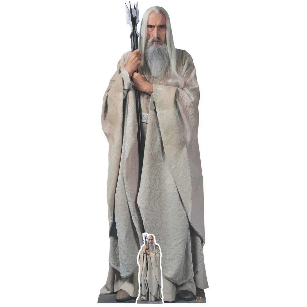 SC4135 Saruman (The Lord of the Rings) Official Lifesize + Mini Cardboard Cutout Standee Front