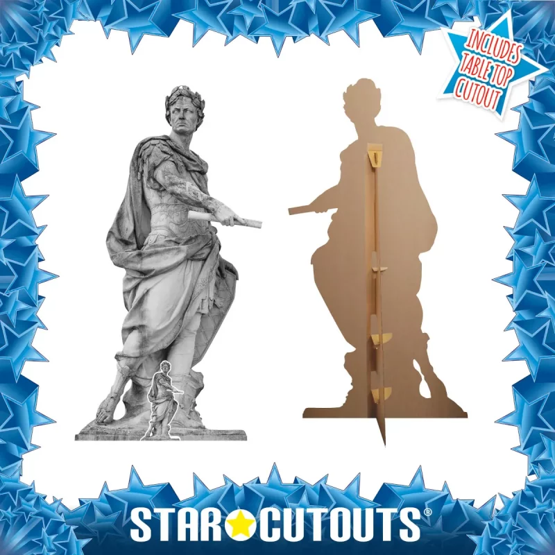 SC4147 Julius Caesar (Roman Statue) Large + Mini Cardboard Cutout Standee Frame