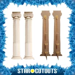 SC4150 Two Roman Pillars Large Cardboard Cutout Standee Frame