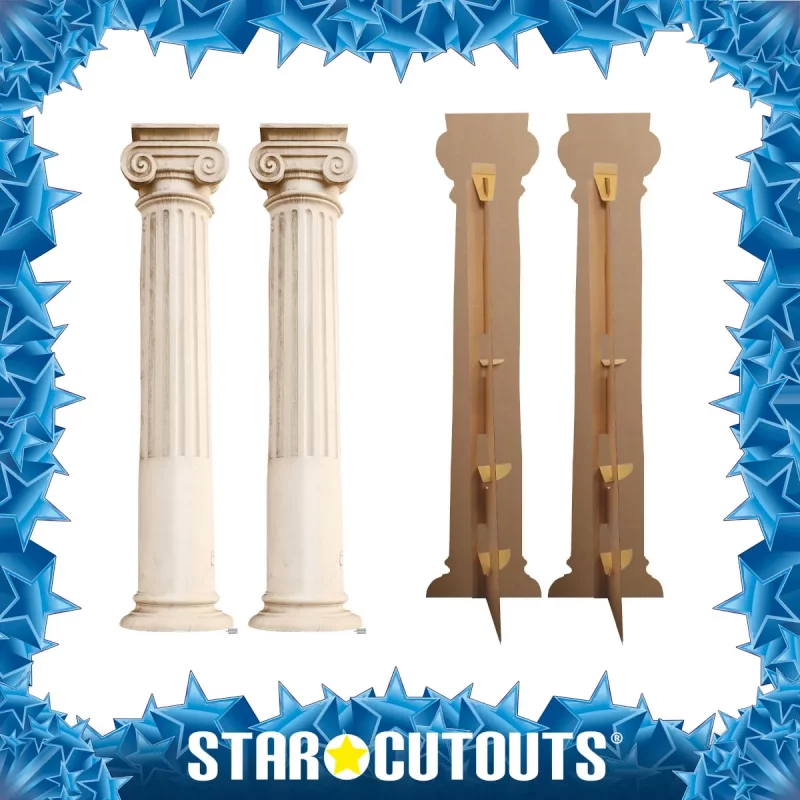 SC4150 Two Roman Pillars Large Cardboard Cutout Standee Frame