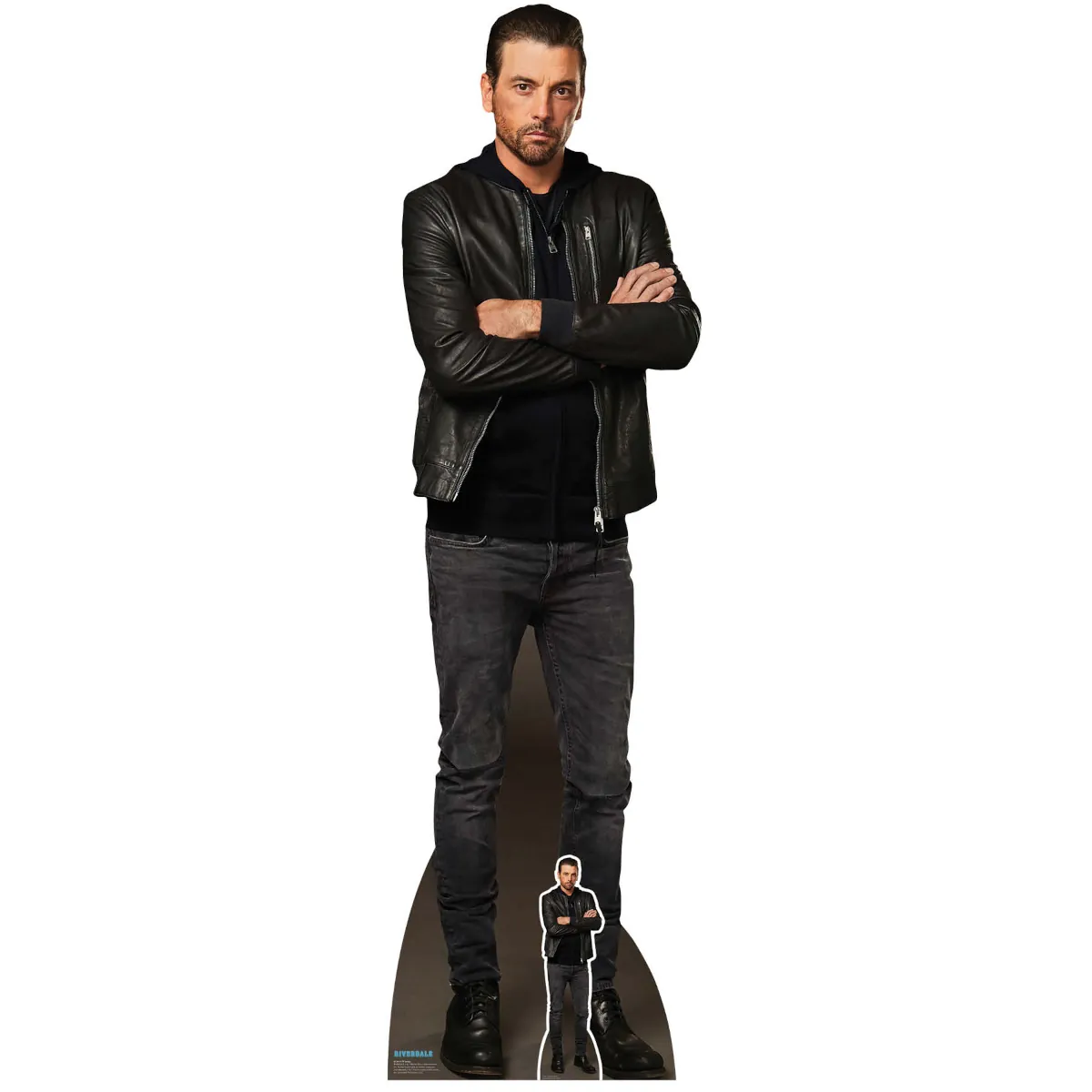 SC4151 F. P. Jones 'Leather Jacket' (Riverdale) Official Lifesize + Mini Cardboard Cutout Standee Front