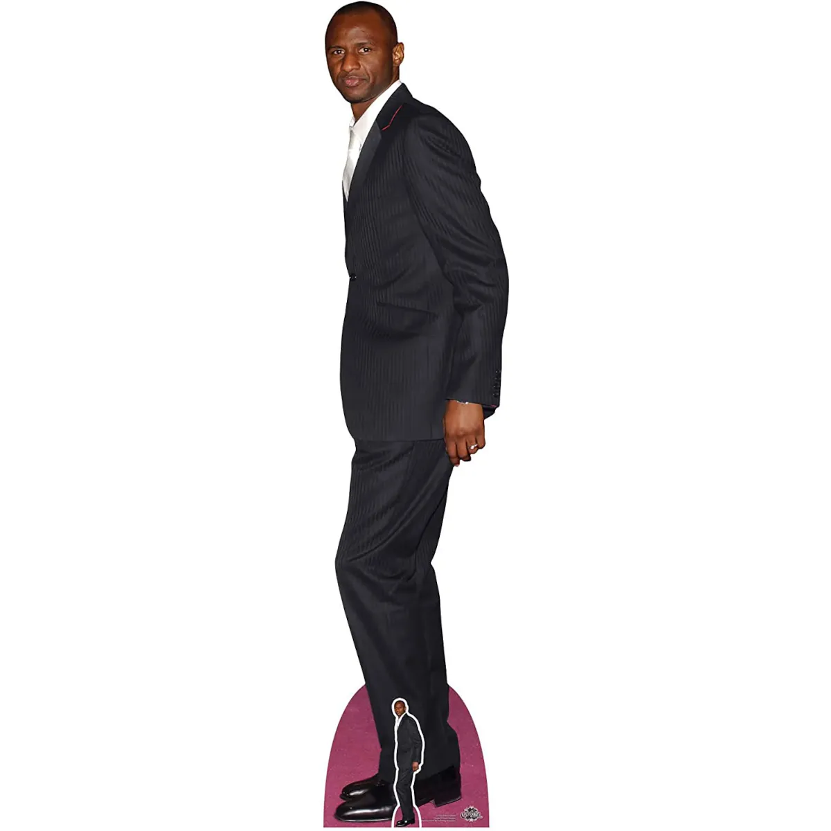 CS965 Patrick Vieira (French Football Manager) Lifesize + Mini Cardboard Cutout Standee Front