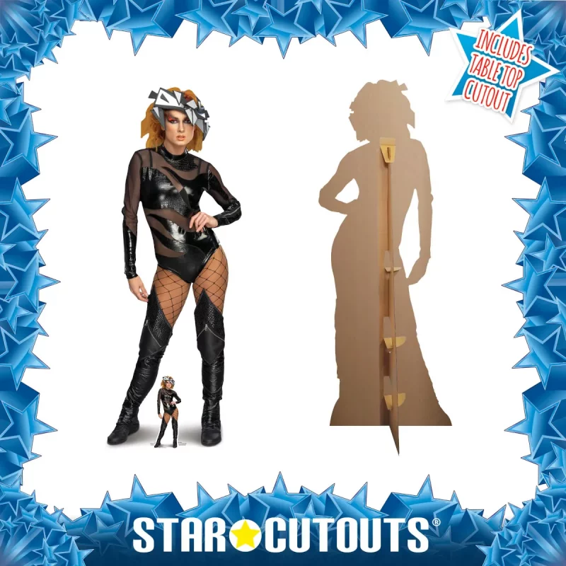 SC4157 Becky Lynch 'Black Outfit' (WWE) Official Lifesize + Mini Cardboard Cutout Standee Frame