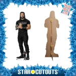 SC4159 Roman Reigns 'Black Outfit' (WWE) Official Lifesize + Mini Cardboard Cutout Standee Frame
