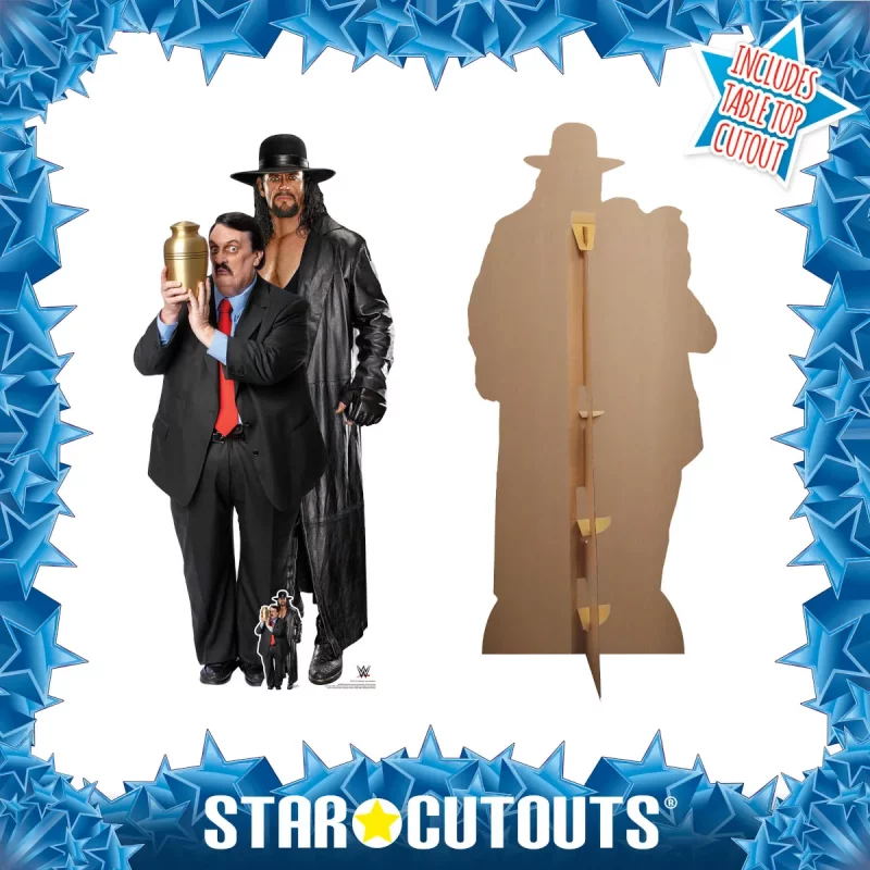SC4161 The Undertaker & Paul Bearer (WWE) Official Lifesize + Mini Cardboard Cutout Standee Frame
