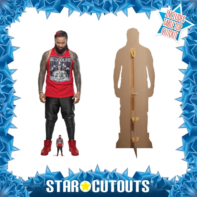 SC4167 Jimmy Uso (WWE) Official Lifesize + Mini Cardboard Cutout Standee Frame