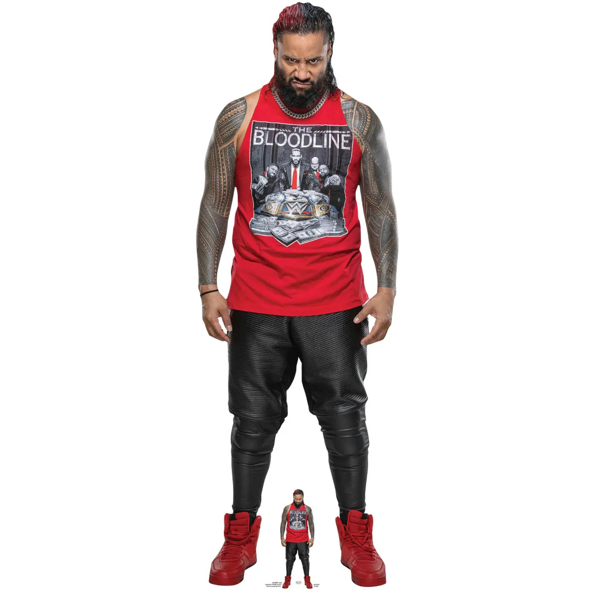 SC4167 Jimmy Uso (WWE) Official Lifesize + Mini Cardboard Cutout Standee Front