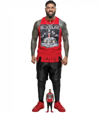 SC4168 Jey Uso (WWE) Official Lifesize + Mini Cardboard Cutout Standee Front