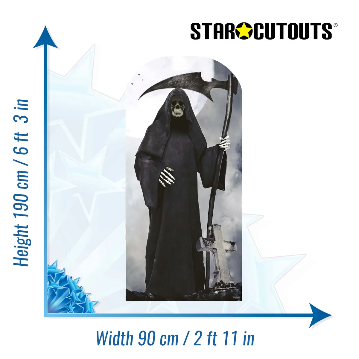 SC4226 Grim Reaper (Mythological Character) Lifesize Stand-In Cardboard Cutout Standee Size