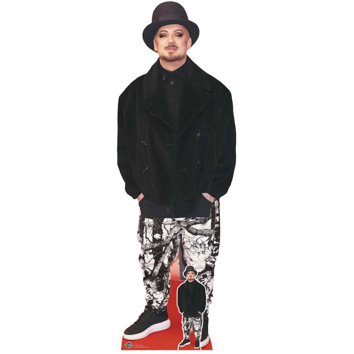 CS1042 Boy George 'Black Jacket' (English Singer) Lifesize + Mini Cardboard Cutout Standee Front