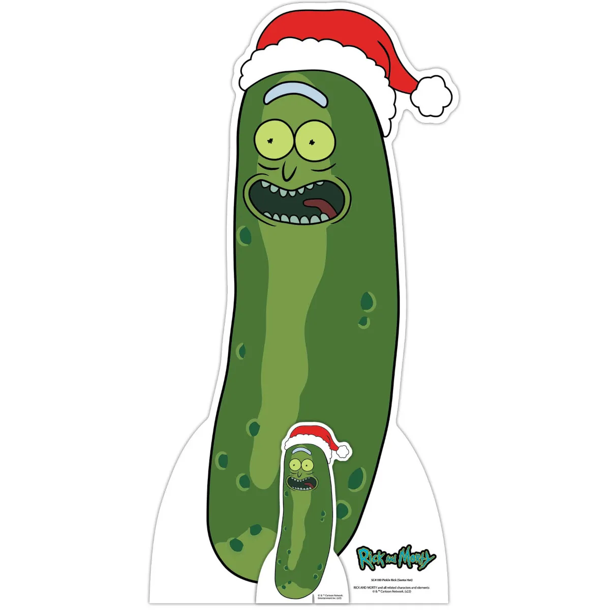 SC4180 Christmas Pickle (Rick And Morty) Official Small + Mini Cardboard Cutout Standee Front