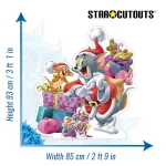 SC4181 Tom and Jerry 'Christmas Gifts' Official Small + Mini Cardboard Cutout Standee Size
