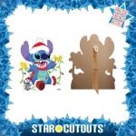 SC4183 Stitch Christmas (Disney Lilo & Stitch) Official Small + Mini Cardboard Cutout Standee Frame