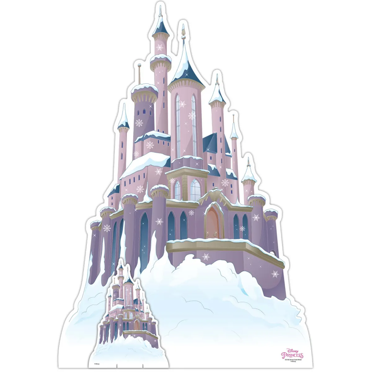 SC4185 Disney Princess 'Christmas Winter Castle' Official Large + Mini Cardboard Cutout Standee Front