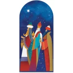 SC4199 Three Kings Christmas With Gifts Large Cardboard Cutout Standee Front