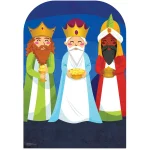 SC4230 Three Kings Christmas Child Size Stand-In Cardboard Cutout Standee Front