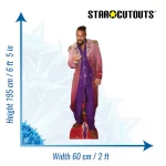 CS1056 Jason Momoa 'Purple Suit' (American Actor) Lifesize + Mini Cardboard Cutout Standee Size