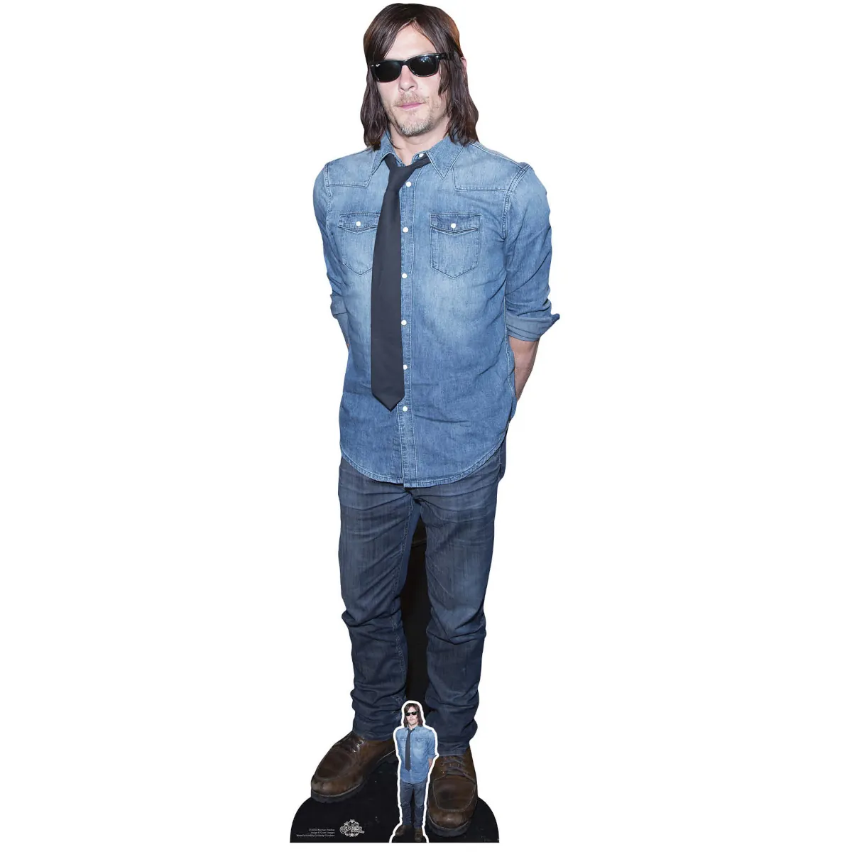 CS1059 Norman Reedus 'Casual' (American Actor) Lifesize + Mini Cardboard Cutout Standee Front