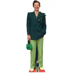 CS1067 Harry Styles 'Green Outfit' (English Singer Songwriter) Lifesize + Mini Cardboard Cutout Standee Front
