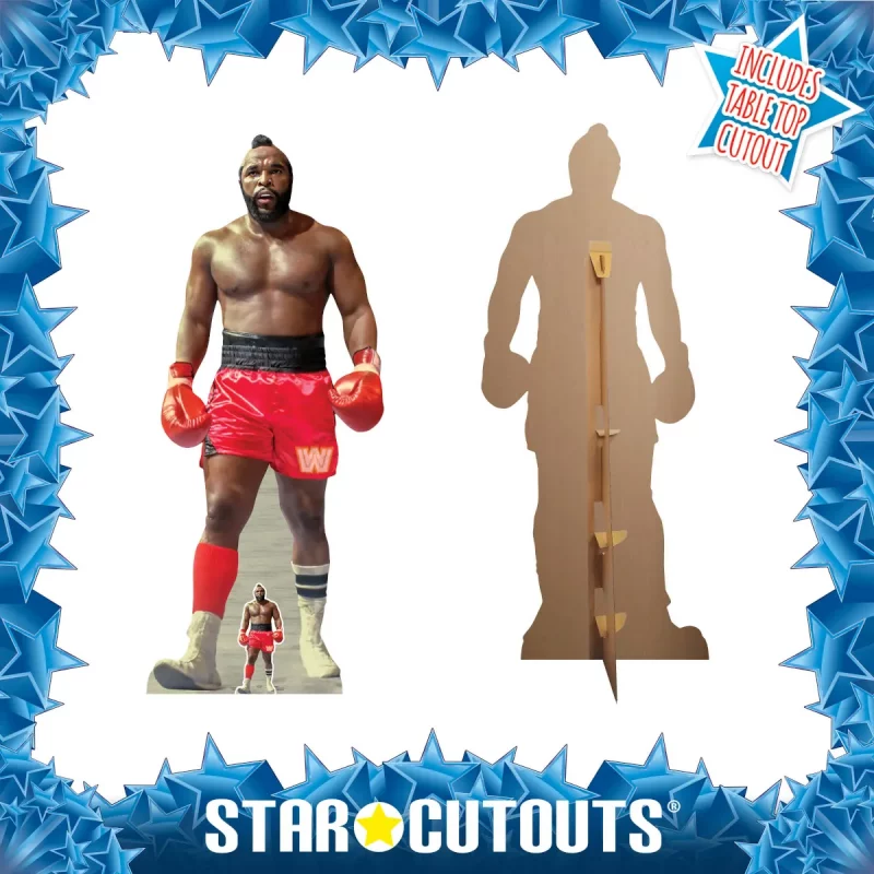 SC4187 Mr. T (American ActorWrestler) (WWE) Official Lifesize + Mini Cardboard Cutout Standee Frame