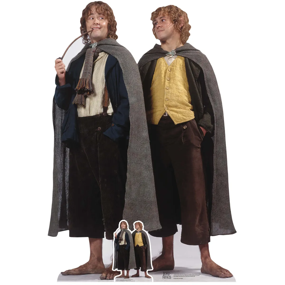 SC4202 Pippin & Merry (The Lord of the Rings) Double Lifesize + Mini Cardboard Cutout Standee Front