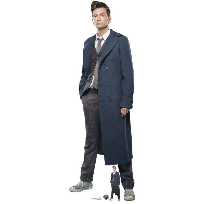 SC4206 The Fourteenth Doctor 'David Tennant' (Doctor Who) Lifesize + Mini Cardboard Cutout Standee Front