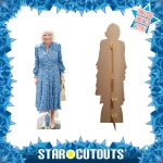 SC4208 Queen Camilla 'Blue Dress' (British Royal) Lifesize + Mini Cardboard Cutout Standee Frame