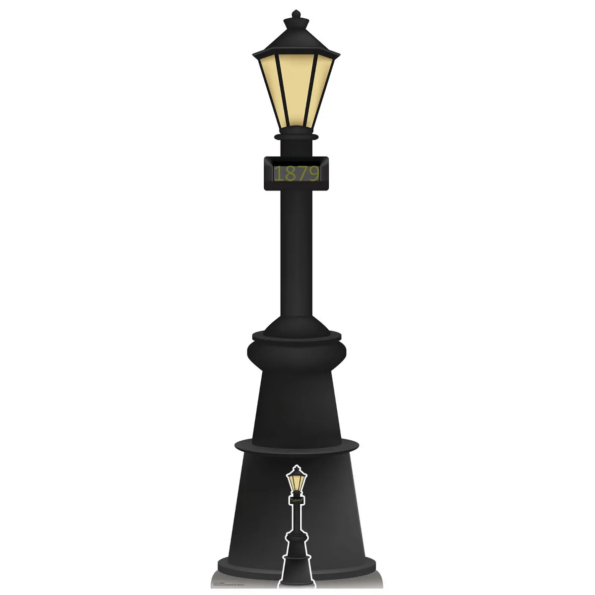SC4211 Victorian Lamp Post (Prop) Large + Mini Cardboard Cutout Standee Front