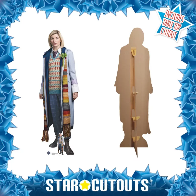 SC4229 The Thirteenth Doctor 'Jodie Whittaker' (Doctor Who) Lifesize + Mini Cardboard Cutout Standee Frame