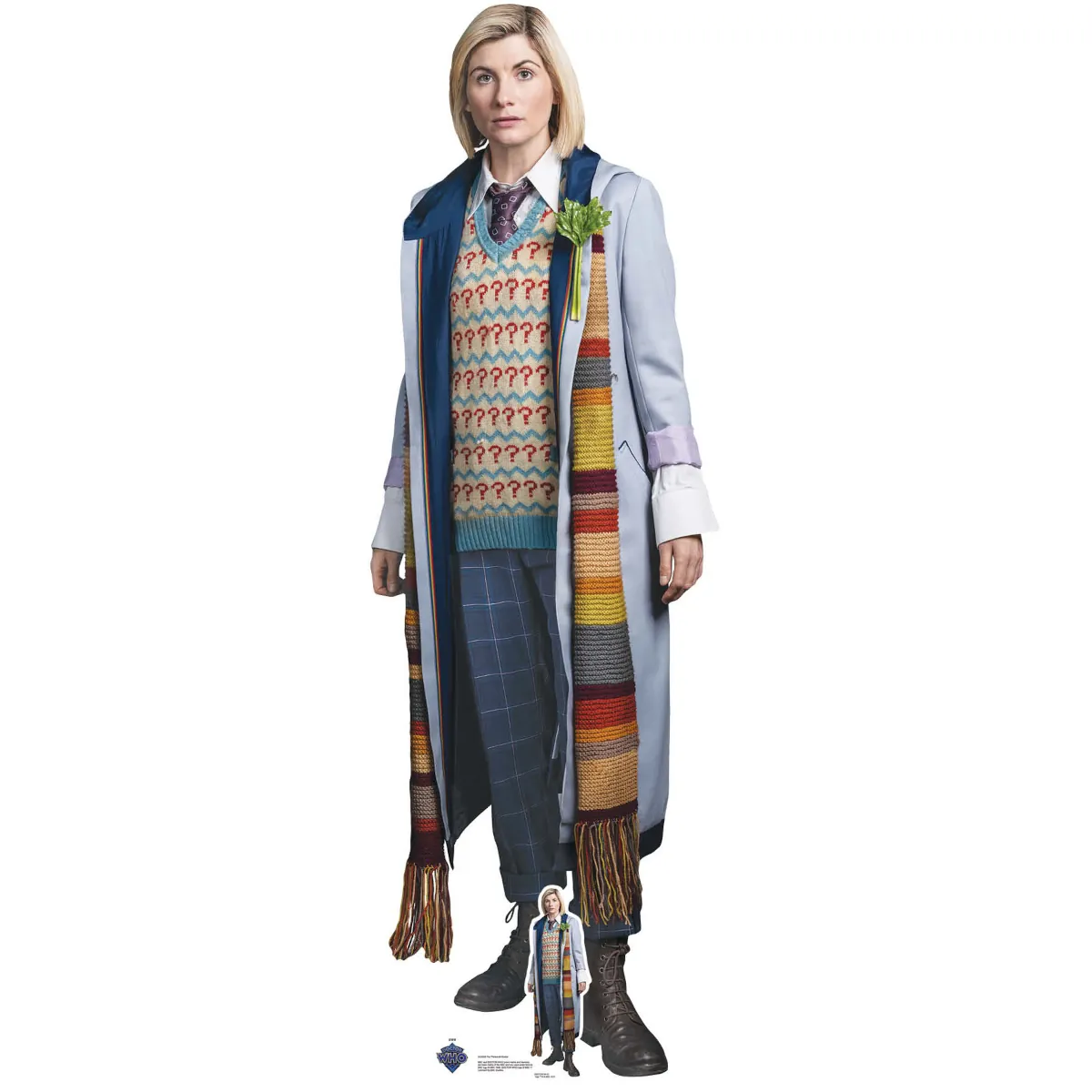 SC4229 The Thirteenth Doctor 'Jodie Whittaker' (Doctor Who) Lifesize + Mini Cardboard Cutout Standee Front