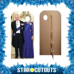 SC4336 King Charles III & Queen Camilla (British Royals) Lifesize Stand-In Cardboard Cutout Standee Frame