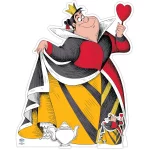 Queen of Hearts Disney Alice in Wonderland Official Medium + Minis Cardboard Cutout Front