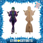 The Joker Anime Style DC Comics Official Lifesize + Mini Cardboard Cutout Frame